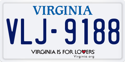 VA license plate VLJ9188