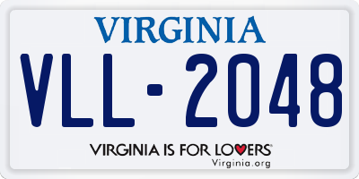 VA license plate VLL2048