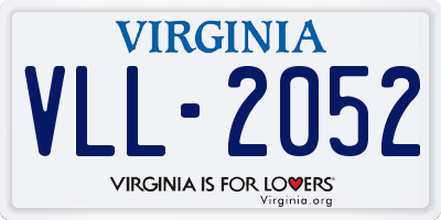 VA license plate VLL2052