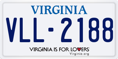 VA license plate VLL2188