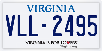 VA license plate VLL2495