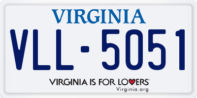 VA license plate VLL5051