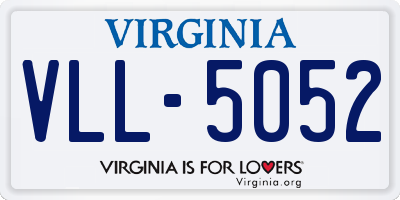 VA license plate VLL5052