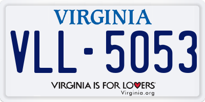 VA license plate VLL5053