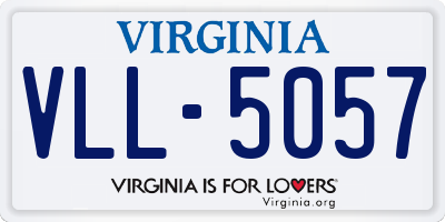 VA license plate VLL5057