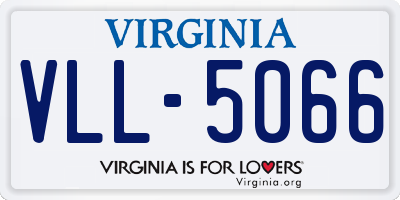 VA license plate VLL5066