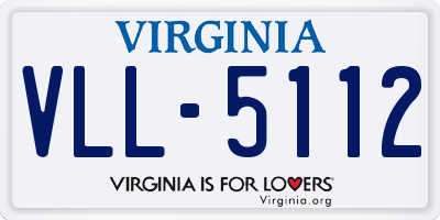 VA license plate VLL5112