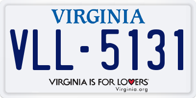 VA license plate VLL5131