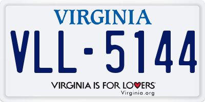 VA license plate VLL5144