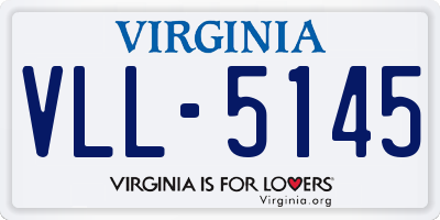 VA license plate VLL5145