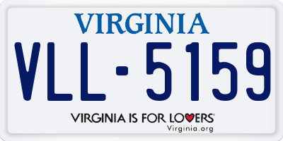 VA license plate VLL5159