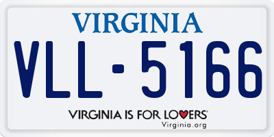 VA license plate VLL5166