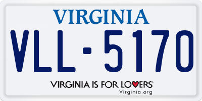 VA license plate VLL5170