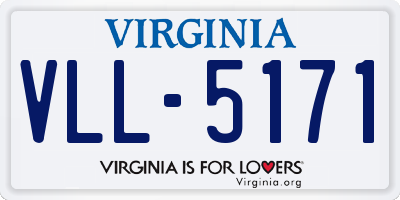 VA license plate VLL5171