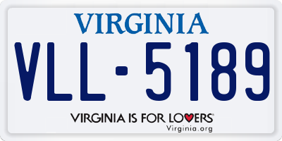 VA license plate VLL5189