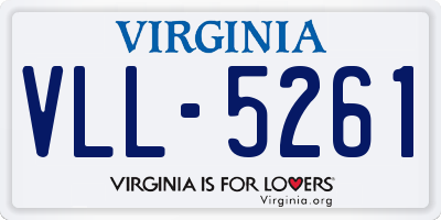 VA license plate VLL5261