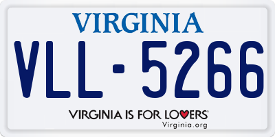 VA license plate VLL5266