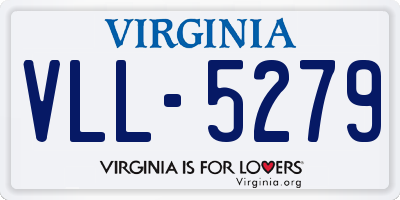 VA license plate VLL5279