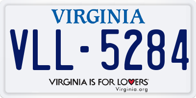 VA license plate VLL5284