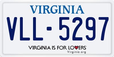 VA license plate VLL5297