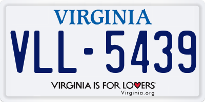 VA license plate VLL5439