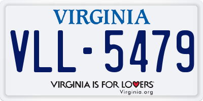 VA license plate VLL5479