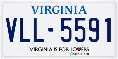 VA license plate VLL5591