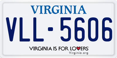 VA license plate VLL5606