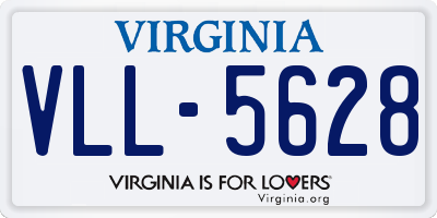 VA license plate VLL5628