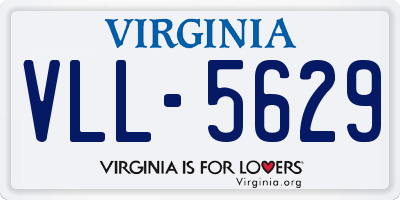 VA license plate VLL5629