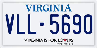 VA license plate VLL5690