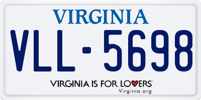 VA license plate VLL5698