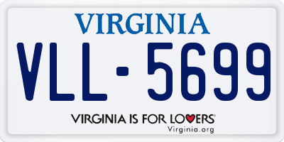 VA license plate VLL5699