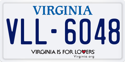 VA license plate VLL6048