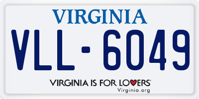 VA license plate VLL6049