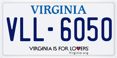 VA license plate VLL6050