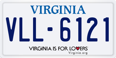 VA license plate VLL6121