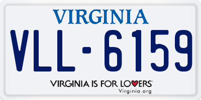 VA license plate VLL6159