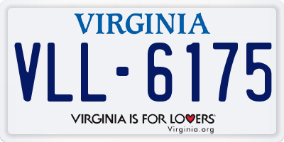 VA license plate VLL6175