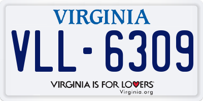 VA license plate VLL6309