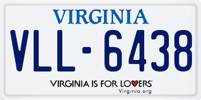 VA license plate VLL6438