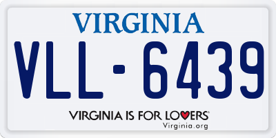 VA license plate VLL6439