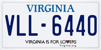 VA license plate VLL6440