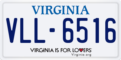 VA license plate VLL6516