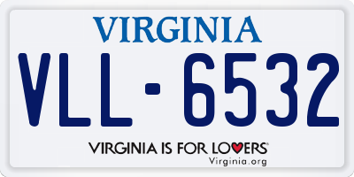 VA license plate VLL6532