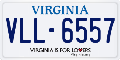 VA license plate VLL6557