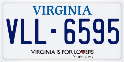 VA license plate VLL6595