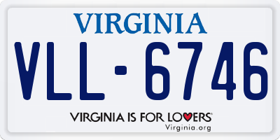 VA license plate VLL6746