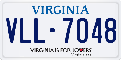 VA license plate VLL7048