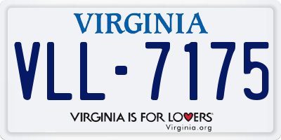 VA license plate VLL7175